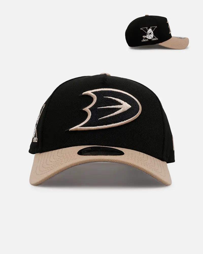 New Era Anaheim Ducks 'Desert Nights' 9Forty A-Frame Snapback Black/Camel 1