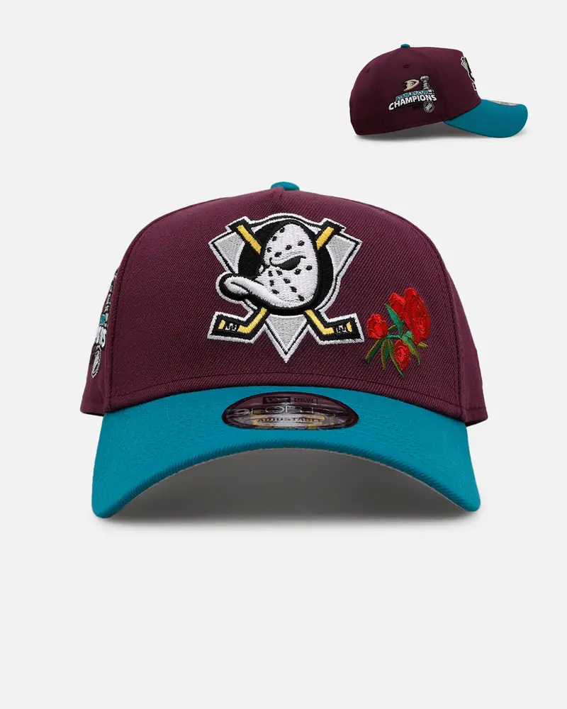 New Era Anaheim Ducks 'Official Team Color Rose' 9Forty A-Frame Snapback Official Team Color 1