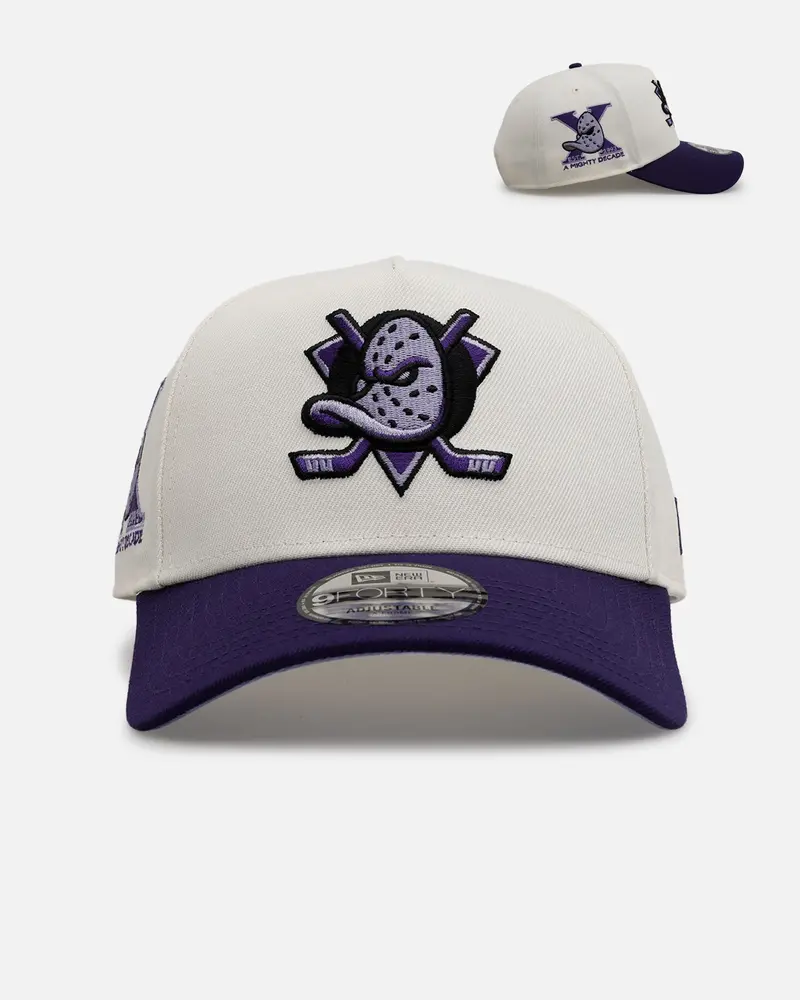 New Era Anaheim Ducks 'Purple Haze 2.0' 9Forty A-Frame Snapback Chrome/Purple 1