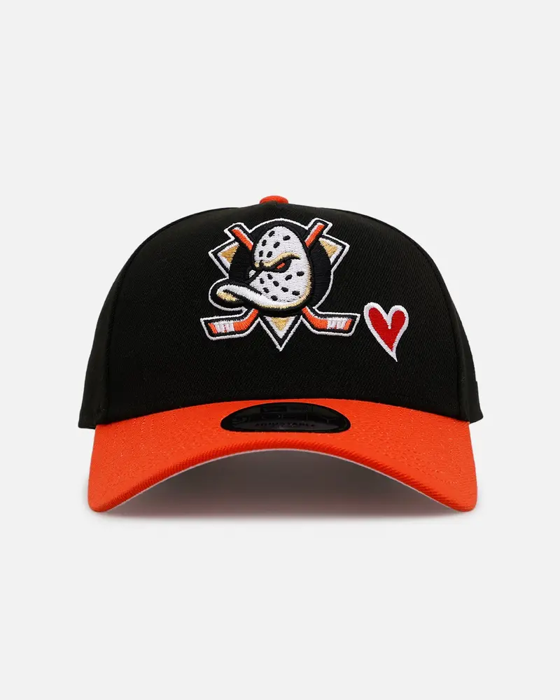 New Era Anaheim Ducks 'Team Color Hearts' 9Forty A-Frame Snapback Official Team Color 1