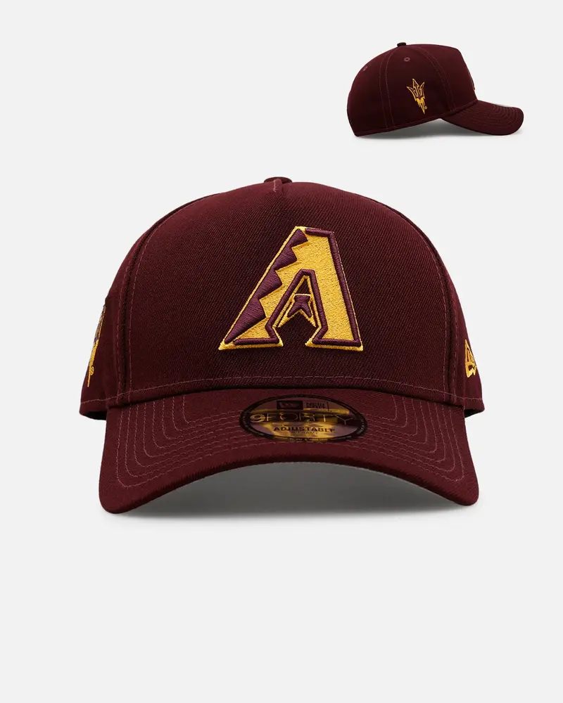 New Era Arizona Diamondbacks 'College Crossover' Arizona State 9Forty A-Frame Snapback Official Team Color 1