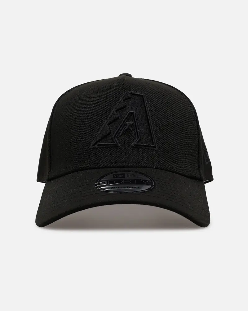 New Era Arizona Diamondbacks 'Easy Black' 9Forty A-Frame Snapback Black/Black 1