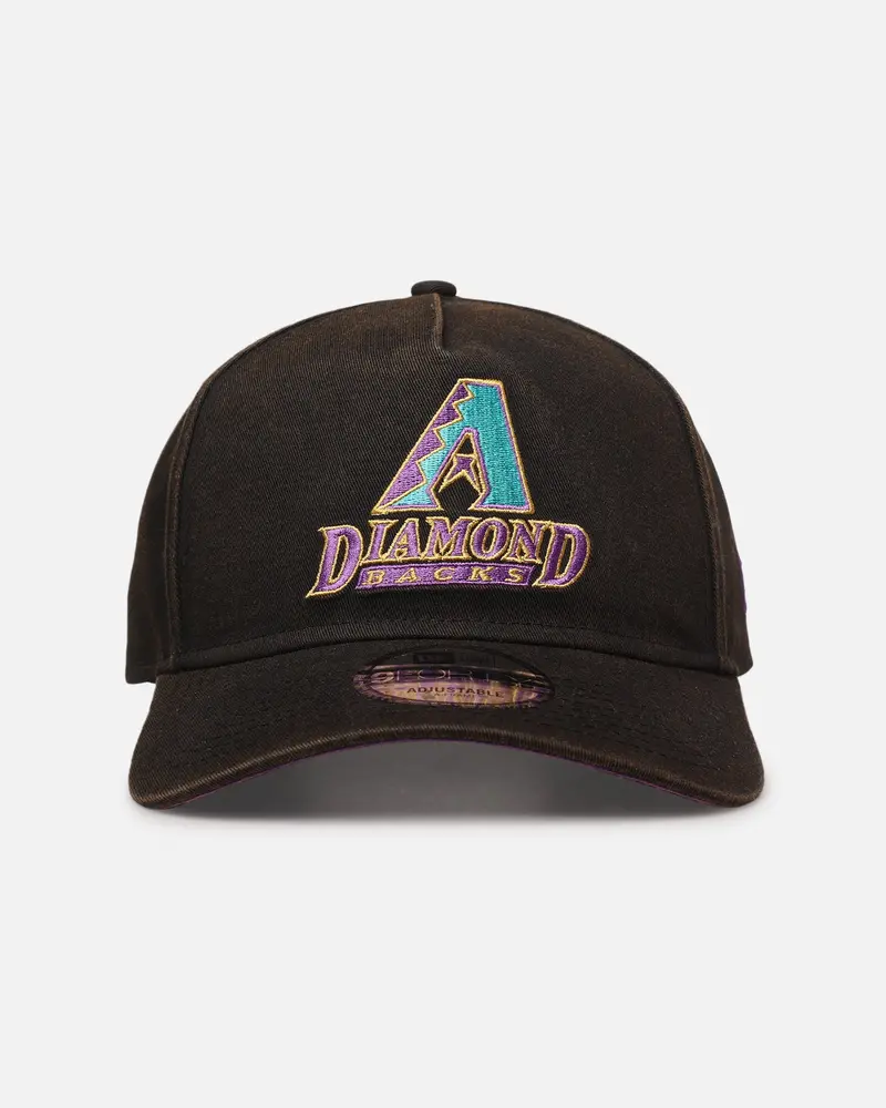 New Era Arizona Diamondbacks 'Sunbleached' 9Forty A-Frame Snapback Washed Black 1