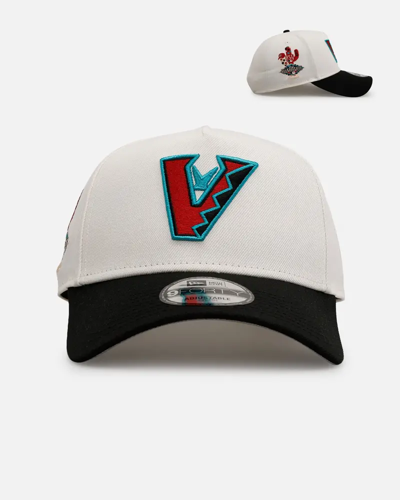 New Era Arizona Diamondbacks 'Team Color Visor' 9Forty A-Frame Snapback Chrome/Official Team Color 1