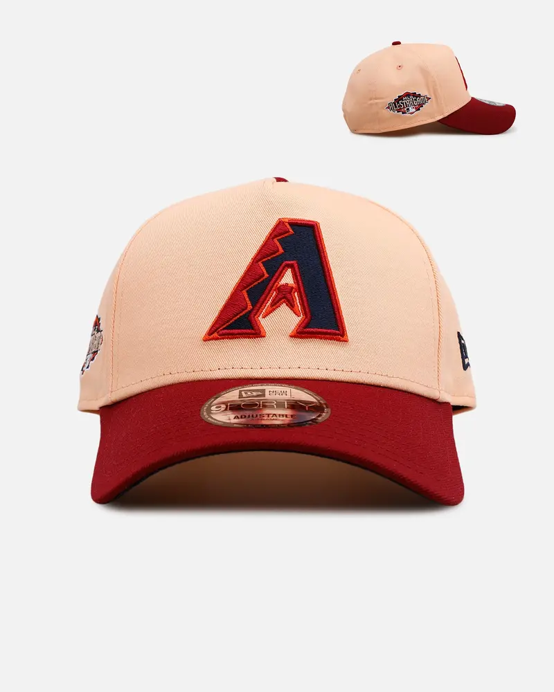 New Era Arizona Diamondbacks 'Volcano' 9Forty A-Frame Snapback Peach 1