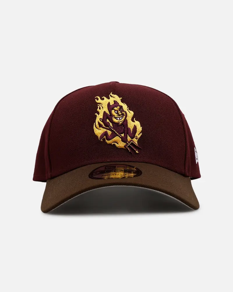 New Era Arizona State Sun Devils 'Walnut Visor' 9Forty A-Frame Snapback Walnut 1