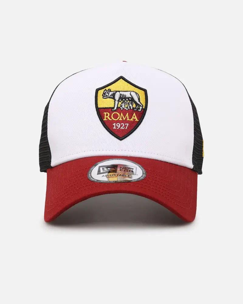 New Era As Roma 9Forty A-Frame Trucker Snapback White 1