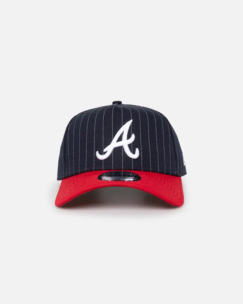 New Era Atlanta Braves '2-Tone Pinstripe' 9Forty A-Frame Snapback Pinstripe 1