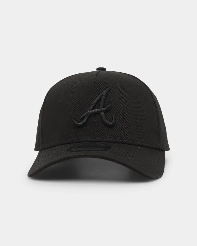 New Era Atlanta Braves 9Forty A-Frame Snapback Black/Black 1