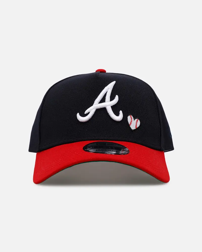 New Era Atlanta Braves 'Baseball Hearts' 9Forty A-Frame Snapback Official Team Color 1