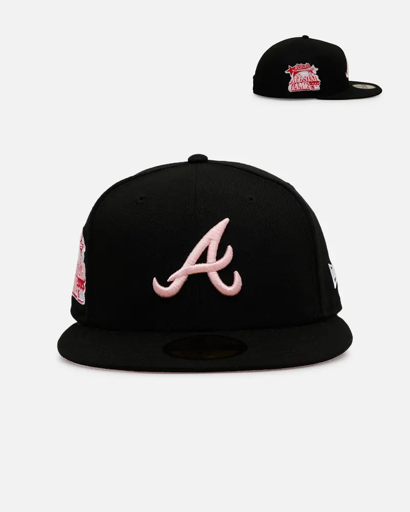 New Era Atlanta Braves 'Black And Pink' 59Fifty Fitted Black/Pink 1