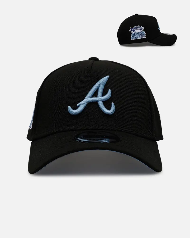 New Era Atlanta Braves 'Black And Sky Blue' 9Forty A-Frame Snapback Black/Sky Blue 1