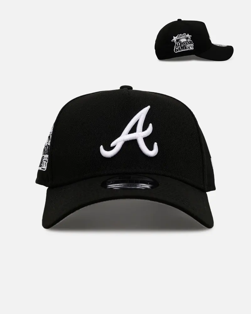 New Era Atlanta Braves 'Black And White' 9Forty A-Frame Snapback Black/White 1