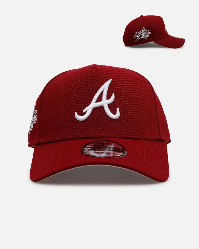 New Era Atlanta Braves 'Candy Apple' 9Forty A-Frame Snapback Cardinal 1