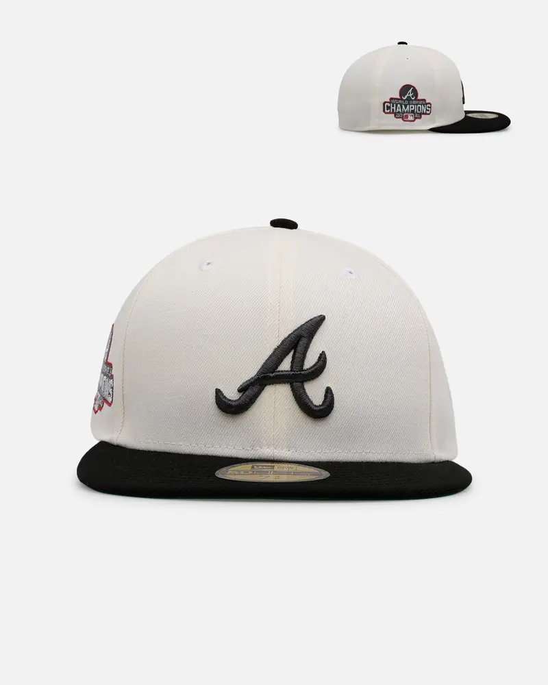 New Era Atlanta Braves 'Chrome Black Metallic' 59Fifty Fitted Chrome/Black 1