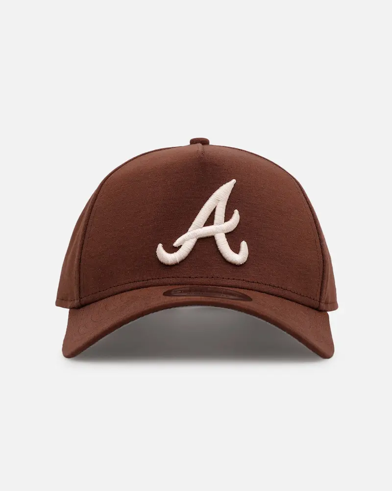 New Era Atlanta Braves 'Cozy 2.0' 9Forty A-Frame Strapback Brown 1