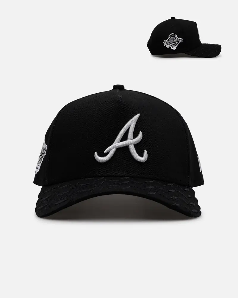 New Era Atlanta Braves 'Dark Steel' 9Forty A-Frame Snapback Black/Grey 1