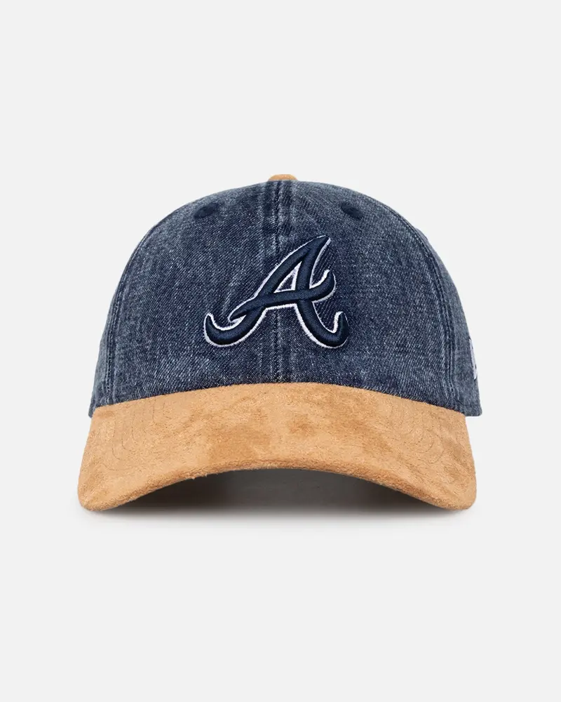 New Era Atlanta Braves 'Denim Shades' Casual Classic Strapback Denim/Wheat 1