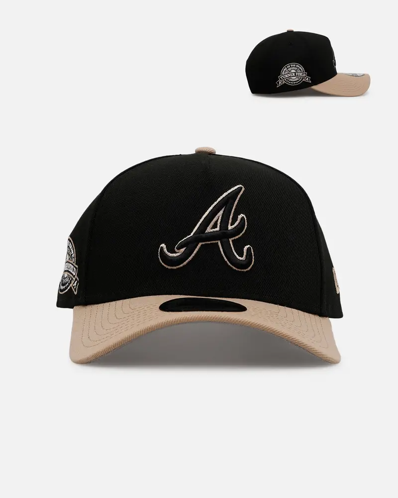 New Era Atlanta Braves 'Desert Nights' 9Forty A-Frame Snapback Black/Camel 1