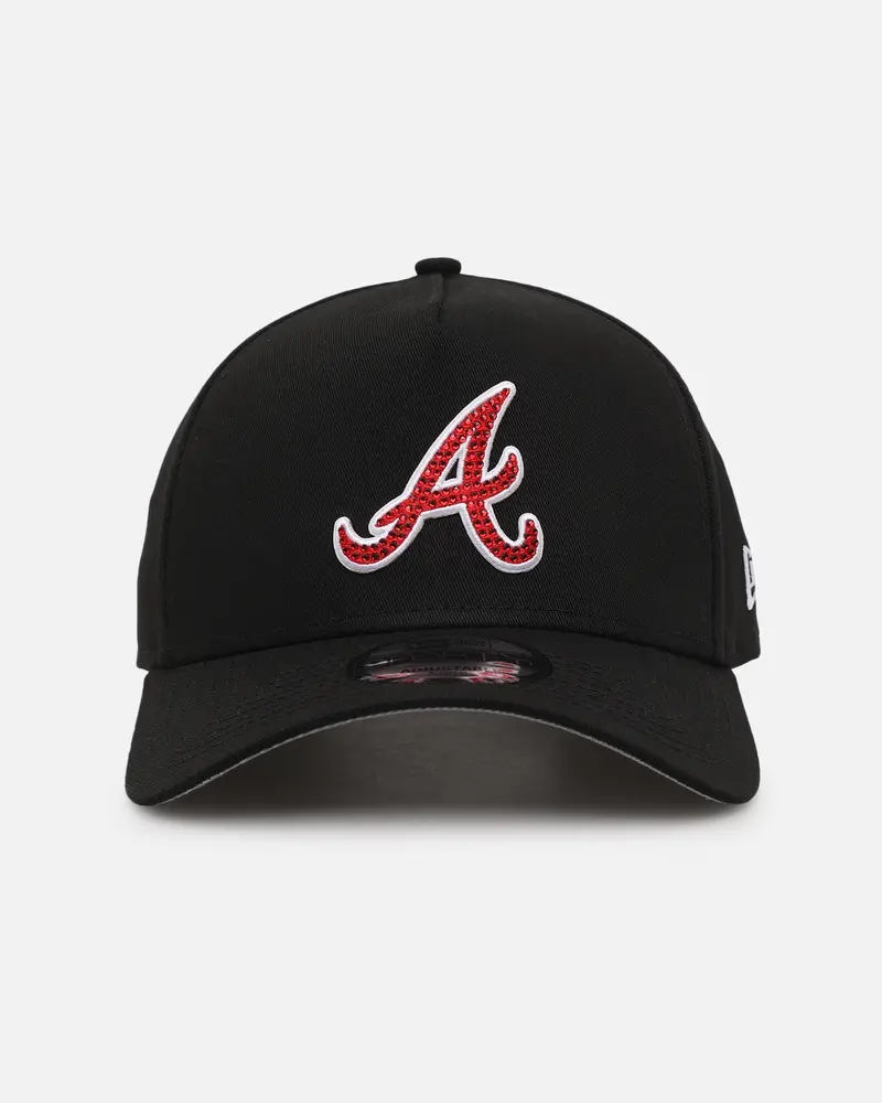 New Era Atlanta Braves 'Diamante' 9Forty A-Frame Snapback Black 1