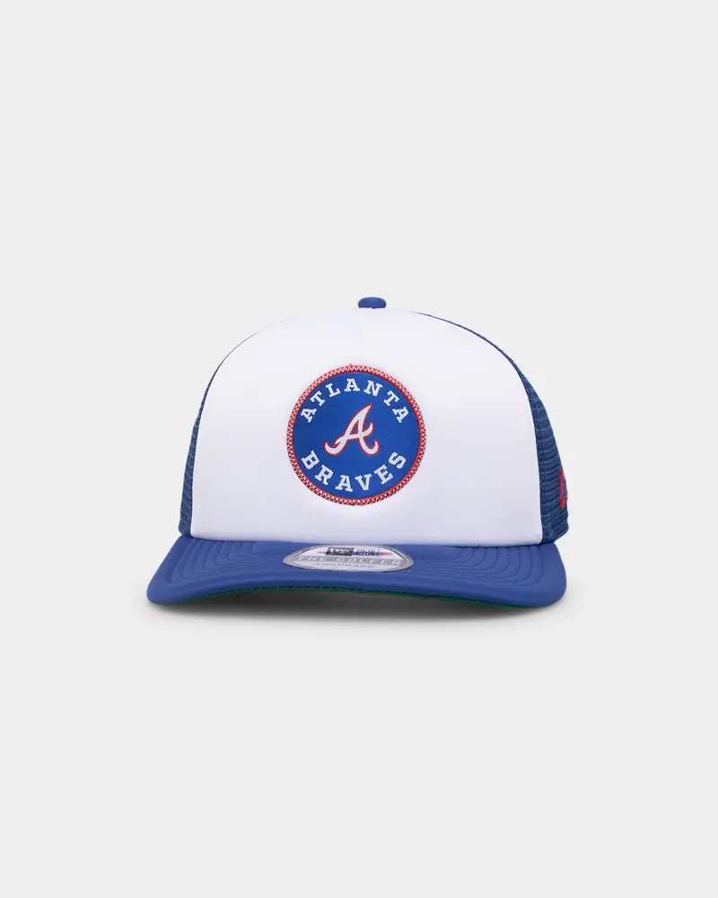New Era Atlanta Braves Golfer Trucker Snapback White/Royal 1