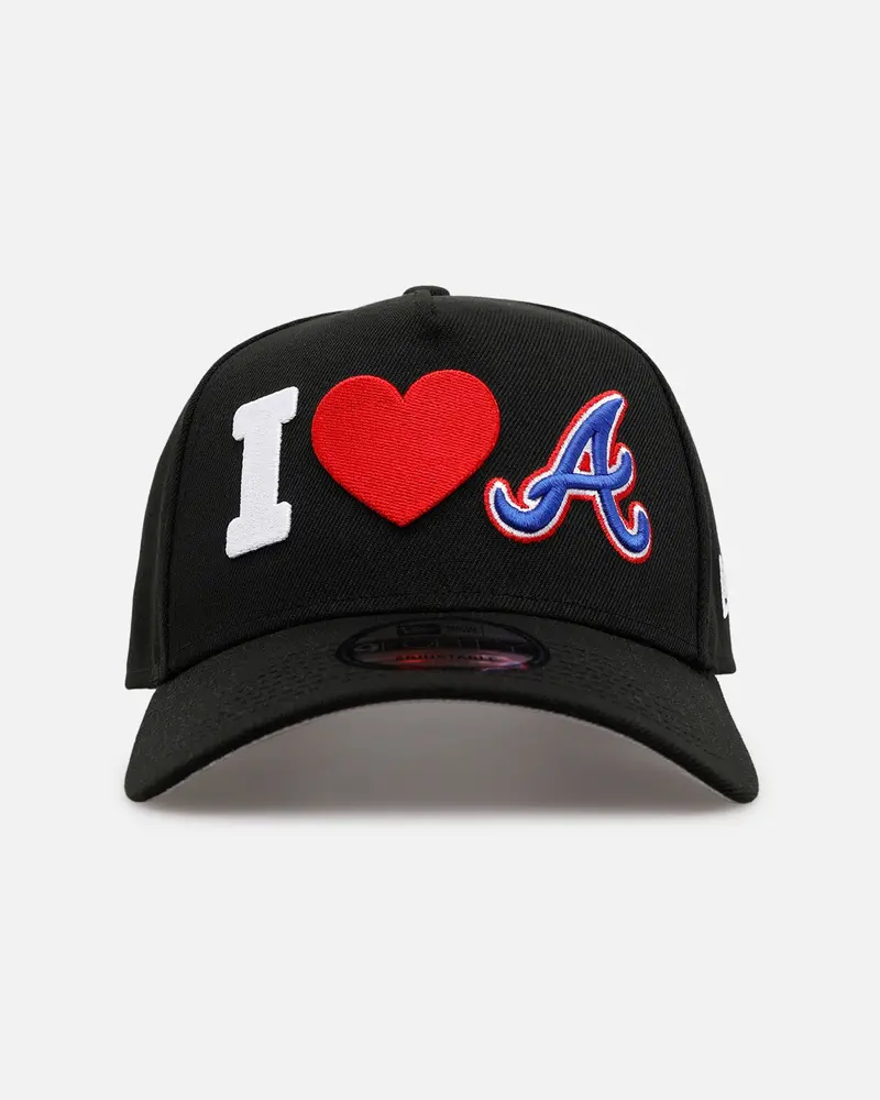 New Era Atlanta Braves 'Love' 9Forty A-Frame Snapback Black 1