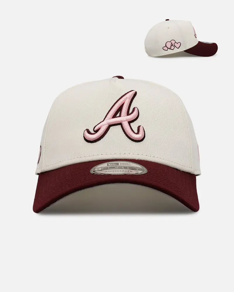 New Era Atlanta Braves 'Lover's Club 2.0' 9Forty A-Frame Snapback Chrome 1