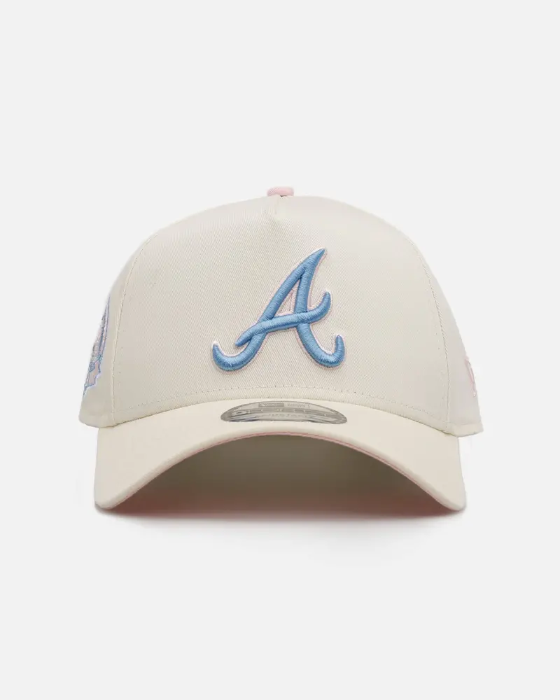 New Era Atlanta Braves 'Pastel' 9Forty A-Frame Snapback Chrome White 1