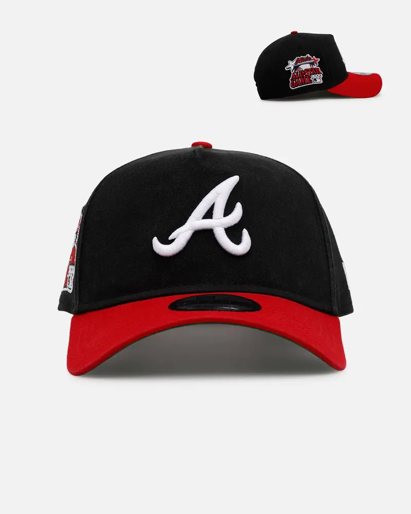 New Era Atlanta Braves 'Pigment Dye Two Tone' 9Forty A-Frame Snapback Black/Official Team Color 1
