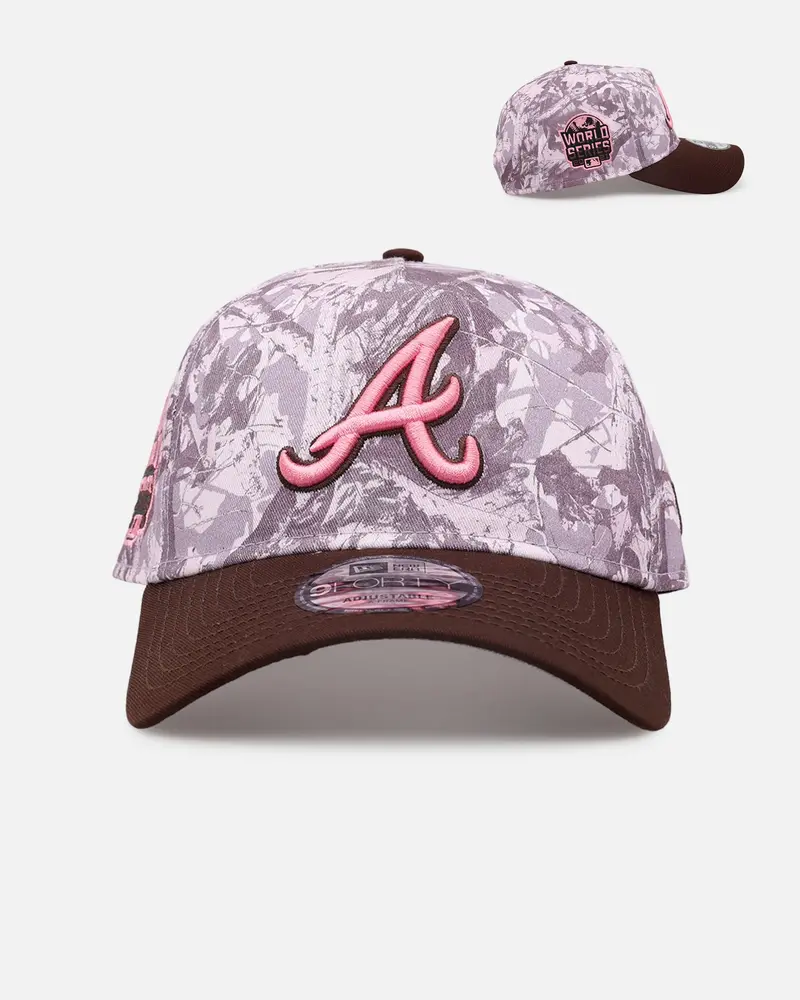 New Era Atlanta Braves 'Pink Tree Camo' 9Forty A-Frame Snapback Pink 1