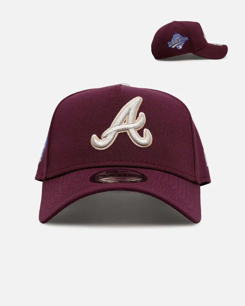 New Era Atlanta Braves 'Plum' 9Forty A-Frame Snapback Plum 1
