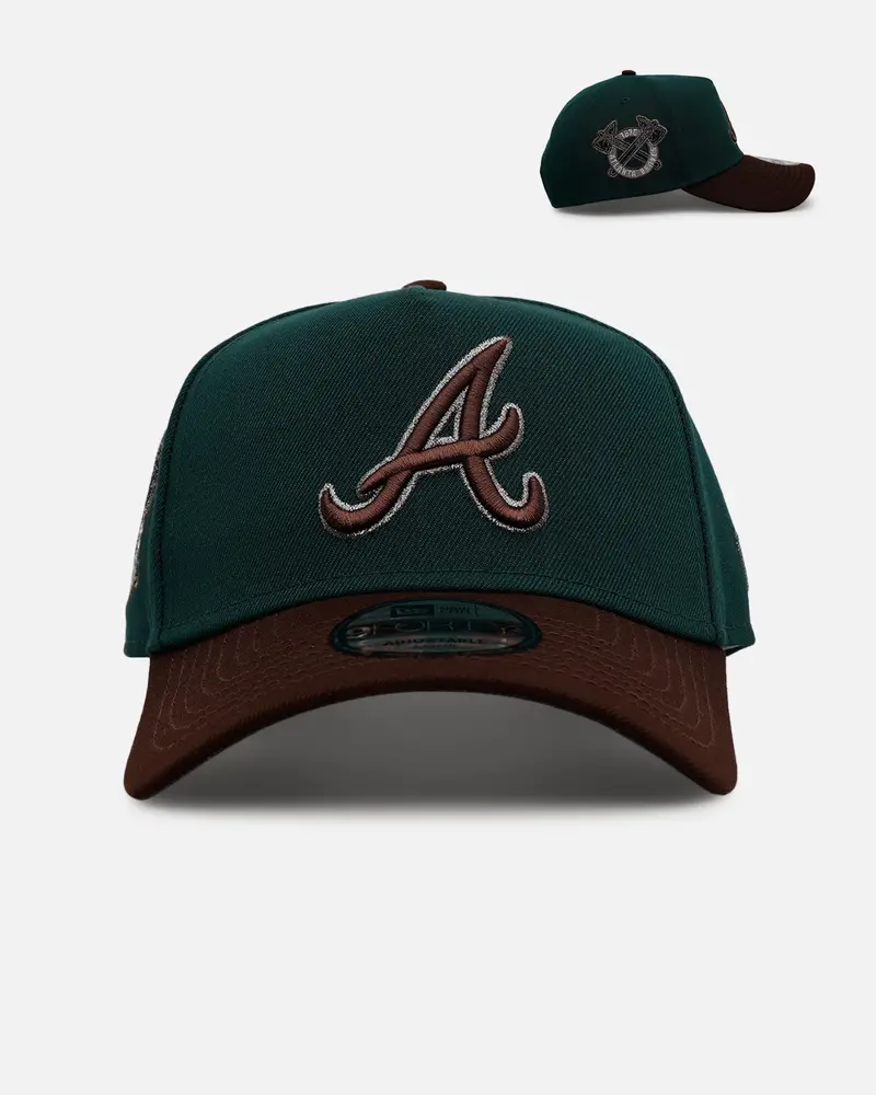 New Era Atlanta Braves 'Rainforest' 9Forty A-Frame Snapback Green/Brown 1