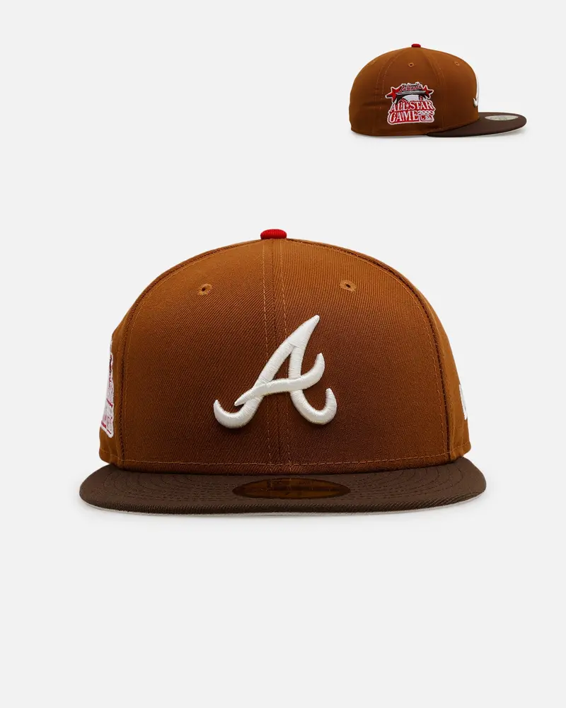 New Era Atlanta Braves 'Root Beer Float' 59Fifty Fitted Walnut 1