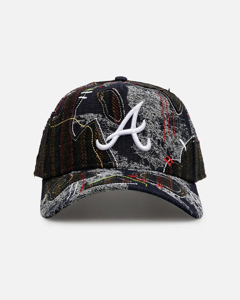New Era Atlanta Braves 'Running Stitch' 9Forty A-Frame Snapback Multi 1