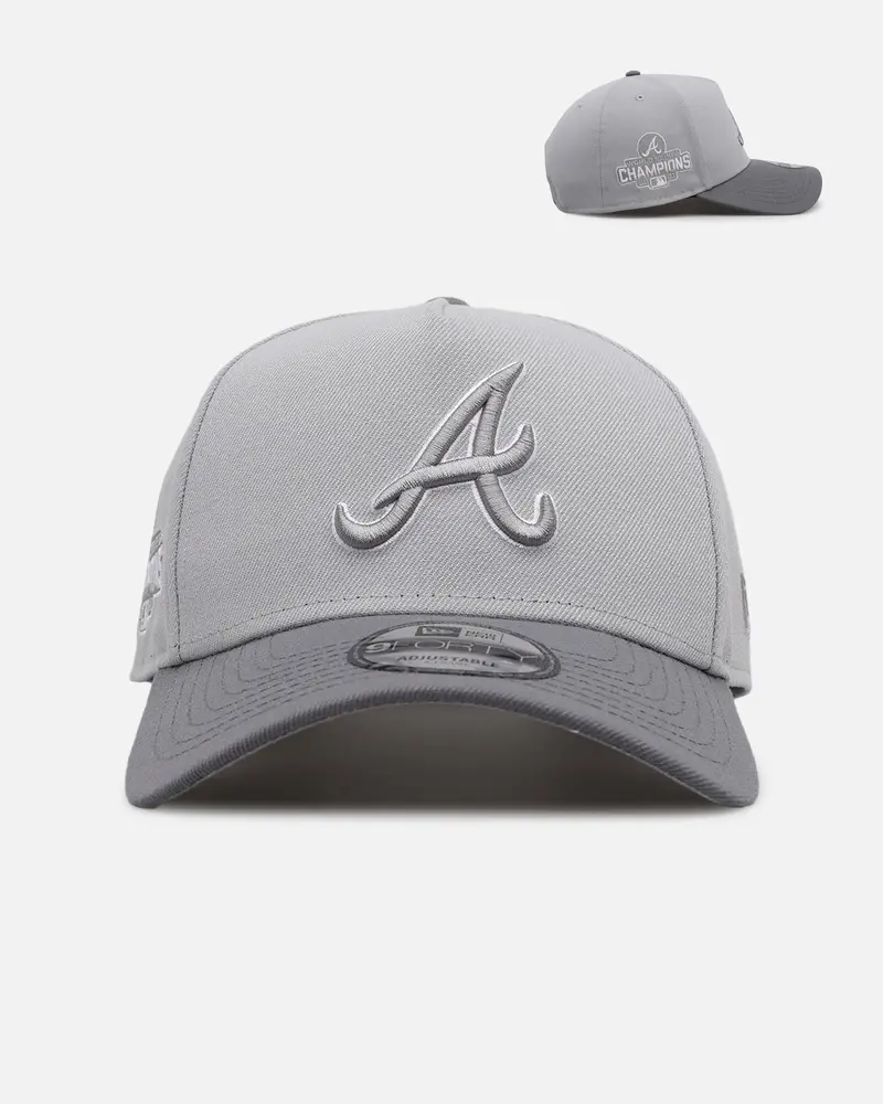 New Era Atlanta Braves 'Smoke' 9Forty A-Frame Snapback Smoke 1