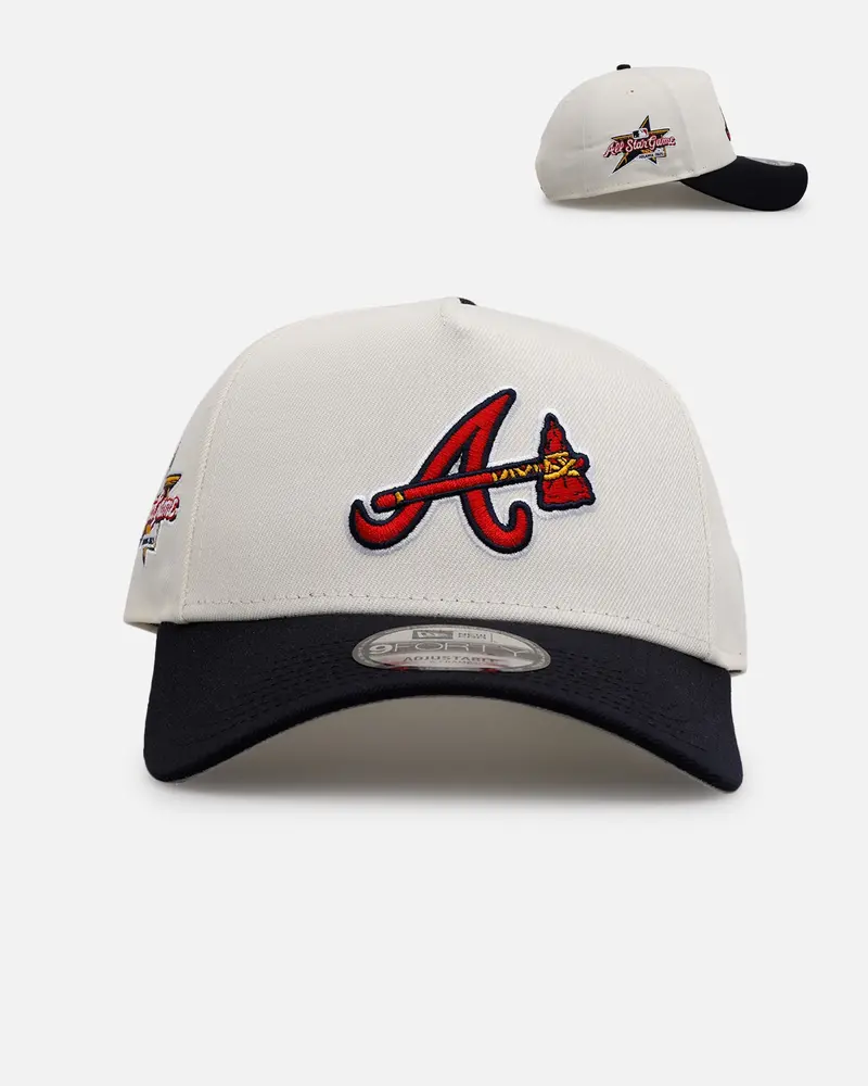New Era Atlanta Braves 'Team Color Visor' 9Forty A-Frame Snapback Chrome/Official Team Color 1