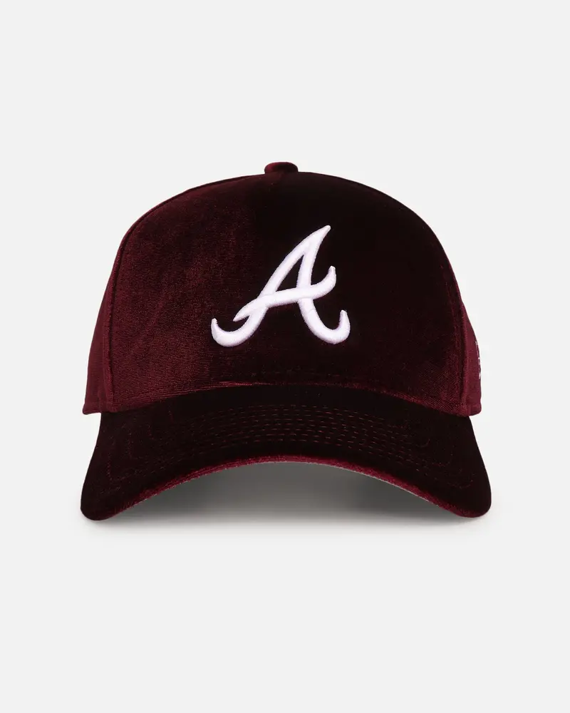 New Era Atlanta Braves 'Velvet Dreams 2.0' 9Forty A-Frame Snapback Burgundy 1