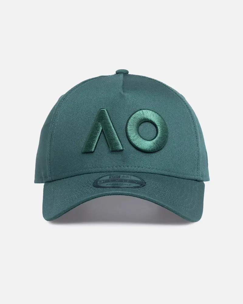 New Era Australian Open '26 9Forty A-Frame Snapback Dark Green 1
