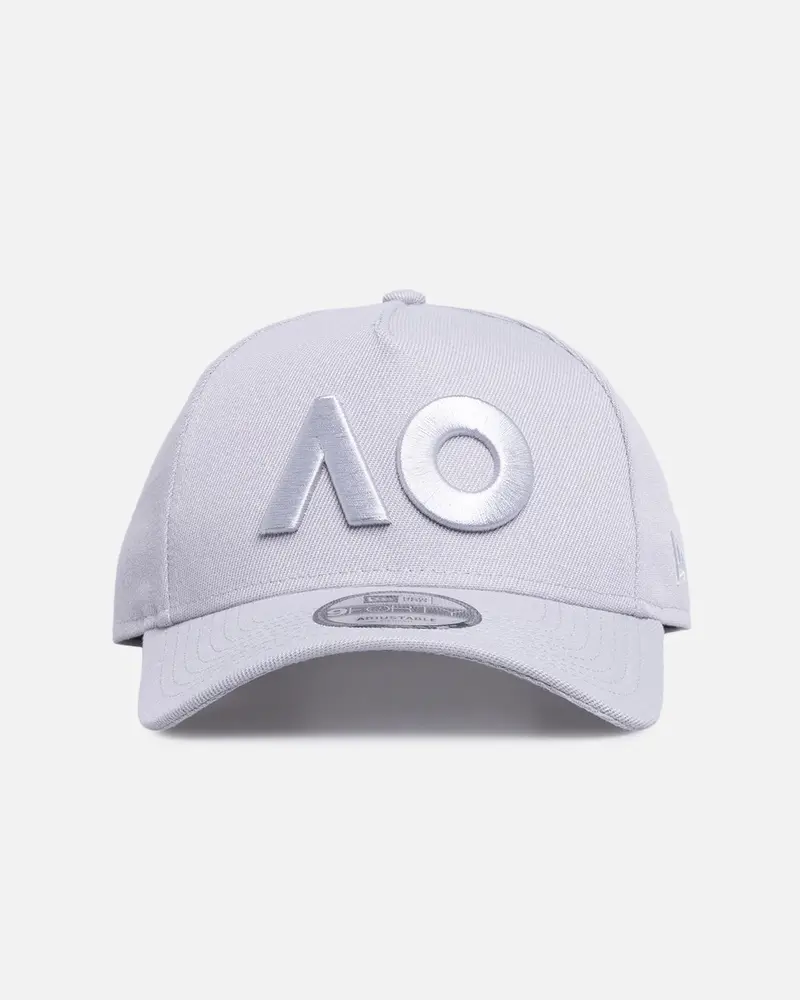 New Era Australian Open '26 9Forty A-Frame Snapback Grey 1