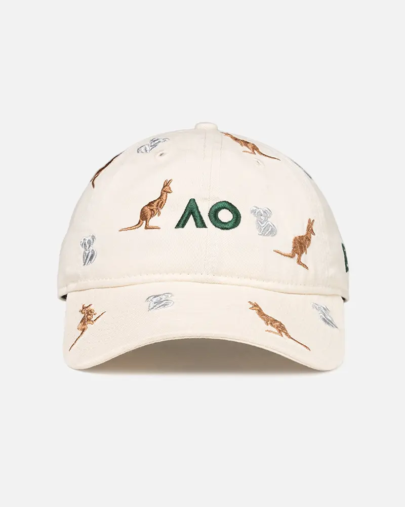 New Era Australian Open '26 Aussie Icons 9Twenty Casual Strapback Light Beige 1