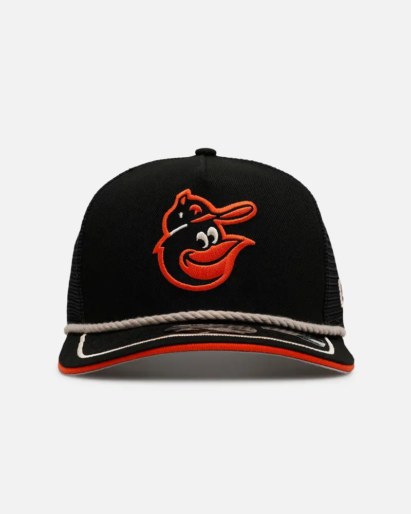 New Era Baltimore Orioles 'Spring Injection' 9Fifty A-Frame Trucker Snapback Black 1