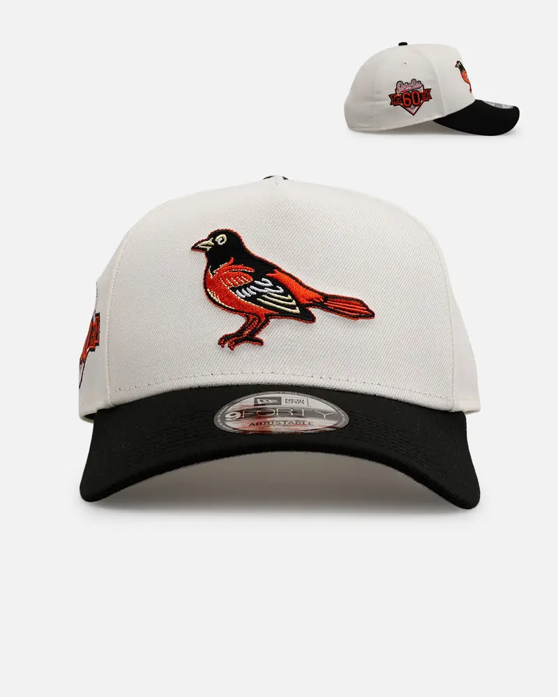 New Era Baltimore Orioles 'Team Color Visor' 9Forty A-Frame Snapback Chrome/Official Team Color 1