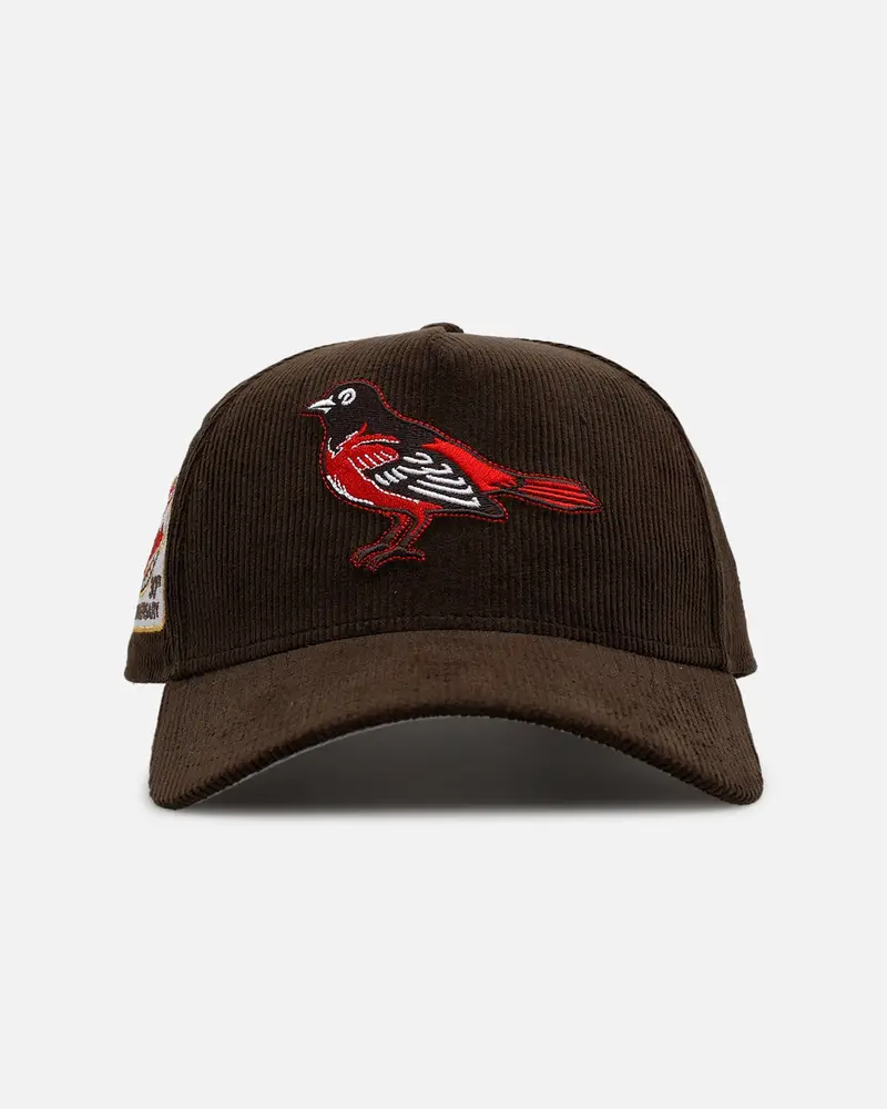 New Era Baltimore Orioles 'Walnut Cord' 9Forty A-Frame Corduroy Snapback Walnut 1