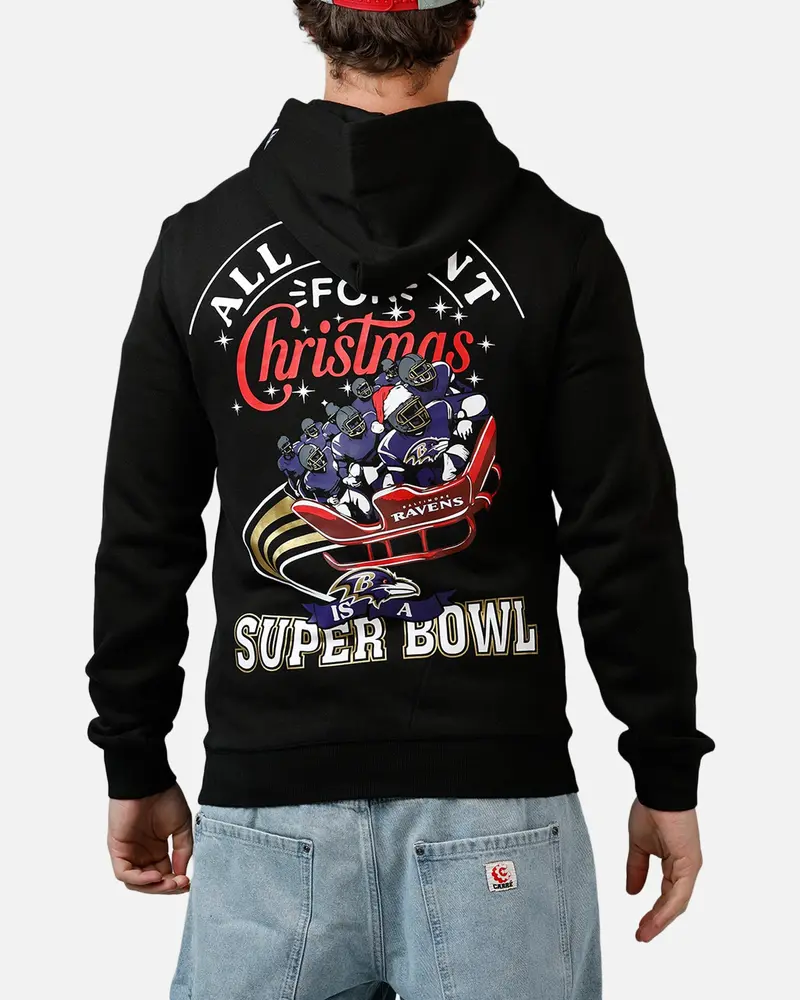 New Era Baltimore Ravens All I Want For Christmas Hoodie Black 1