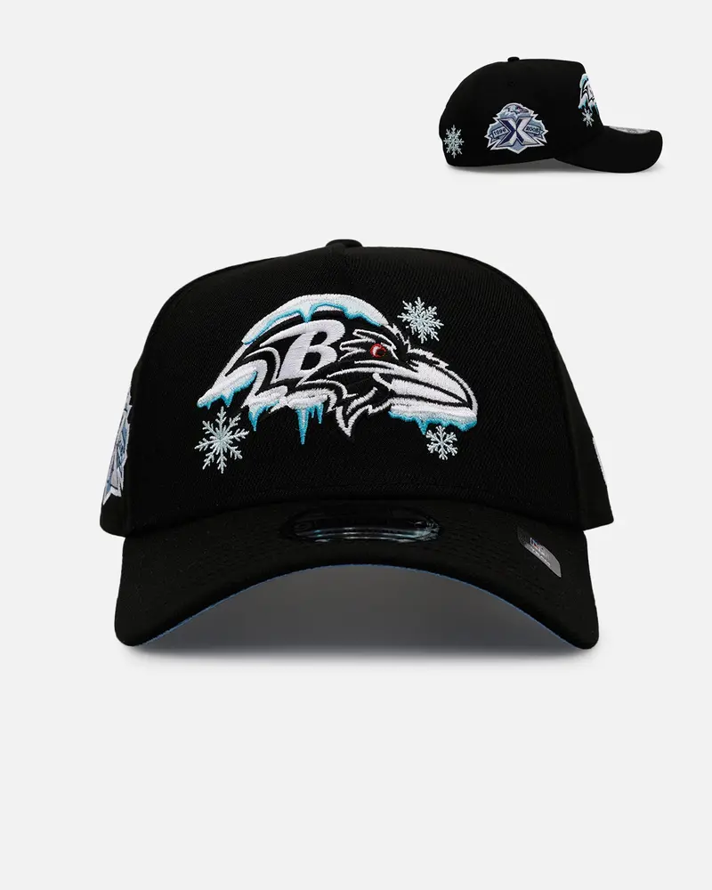 New Era Baltimore Ravens 'Cold As Ice' 9Forty A-Frame Snapback Black 1