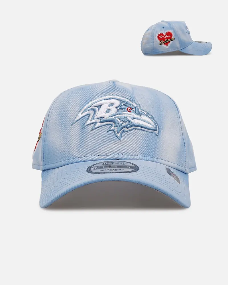 New Era Baltimore Ravens 'Hopeless Romantic' 9Forty A-Frame Snapback Sky Blue 1