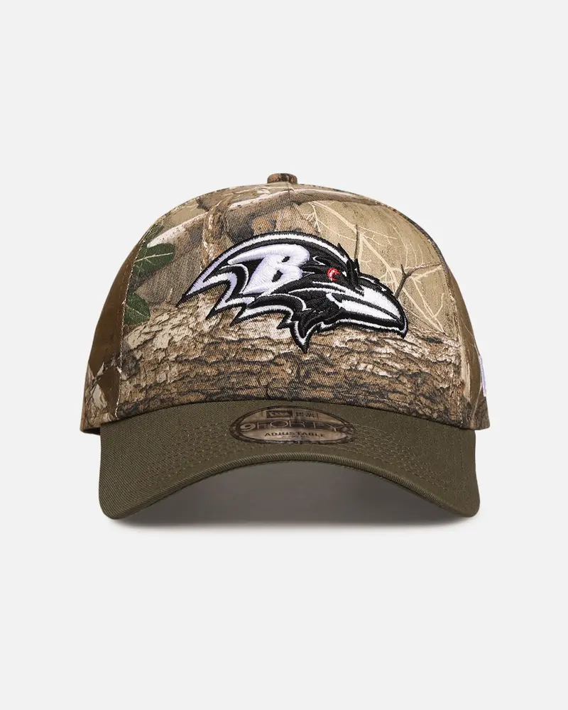 New Era Baltimore Ravens 'Nfl Season Kick Off' 9Forty A-Frame Snapback Realtree/Olive 1