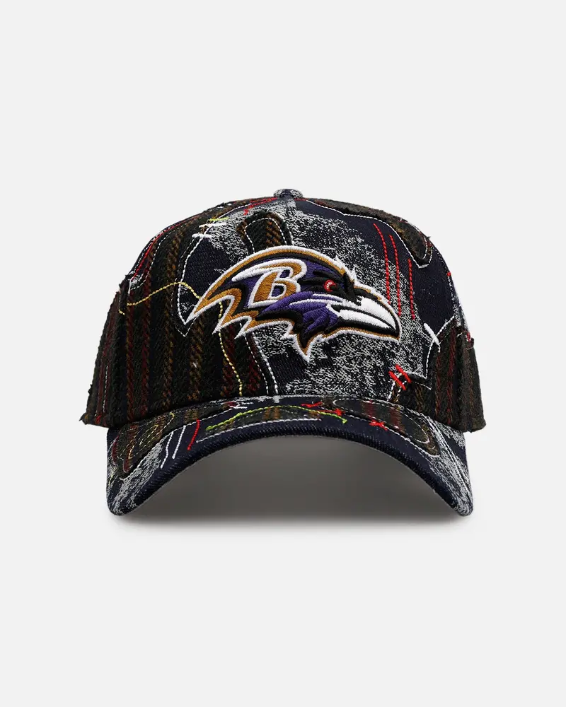 New Era Baltimore Ravens 'Running Stitch' 9Forty A-Frame Snapback Multi 1