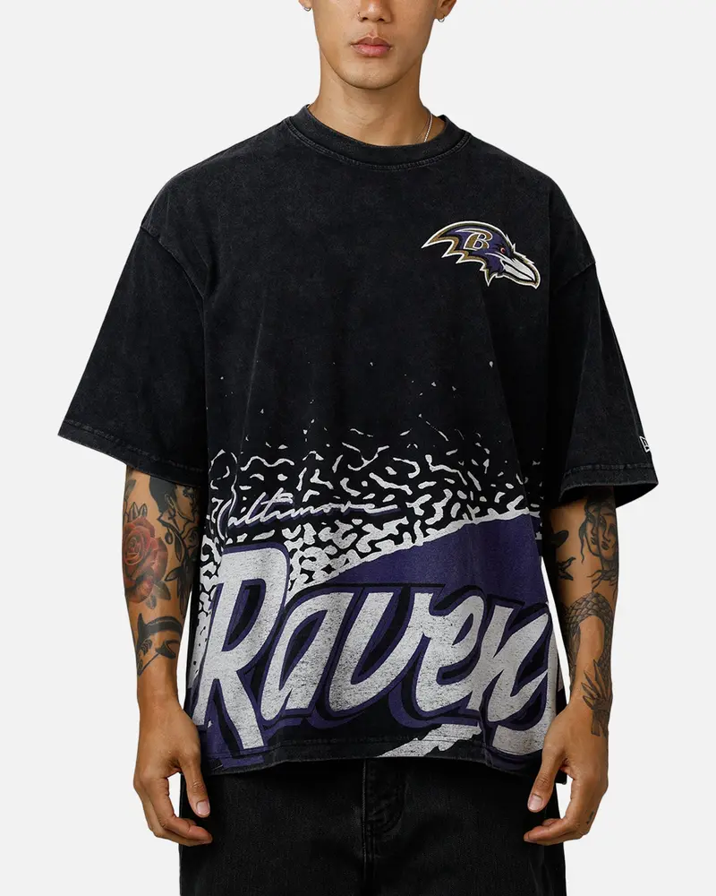 New Era Baltimore Ravens Sport Class T-Shirt Washed Black 1