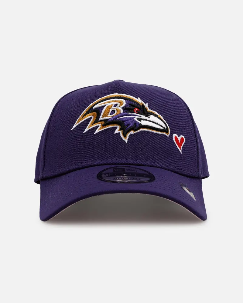 New Era Baltimore Ravens 'Team Color Hearts' 9Forty A-Frame Snapback Official Team Color 1